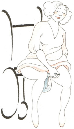 kvinna i rullstol med pipinette